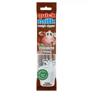 Quick Milk - Słomki smakowe do mleka o smaku czekoladowym - Mleko - miniaturka - grafika 1