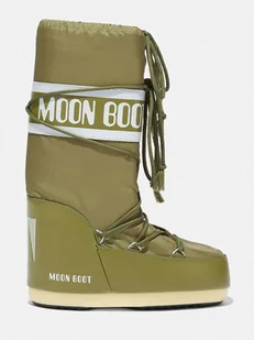 Moon Boot Kozaki zimowe "Icon" w kolorze khaki - Kozaki damskie - miniaturka - grafika 1