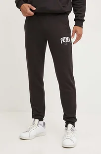 Puma spodnie dresowe kolor czarny z nadrukiem 681800 - Spodnie męskie - miniaturka - grafika 1
