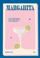 Podkładki pod mysz - PODKŁADKA POD MYSZ Z Nadrukiem 22x18 cm Margarita Drink Tekst Prezent - miniaturka - grafika 1