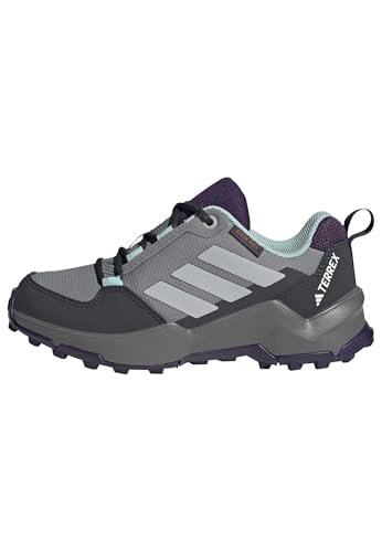 adidas Uniseks - dzieci Terrex Ax4R RAIN.RDY Hiking Shoes Kids, grey three/grey two/semi flash aqua, 36 2/3 EU