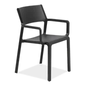 Krzesła - Nardi Krzesło Trill z podłokietnikami antracyt - miniaturka - grafika 1