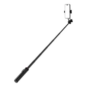 Selfie stick - Selfie stick WC1Y2S teleskopowy tripod 1.3m ze stopu aluminium z uchwytem na telefon - czarny - miniaturka - grafika 1