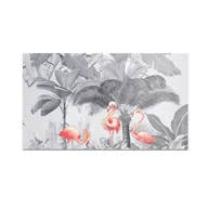 Deski do krojenia - Szklana deska do krojenia HOMEPRINT Flamingi na szarym tle 60x52 cm - miniaturka - grafika 1