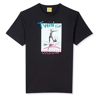 Koszulki męskie - OXBOW T-shirt męski, czarny, S - grafika 1