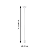 Lampy sufitowe - Gniazdo wiszące Paulmann Ravi E27, matowy biały - miniaturka - grafika 1