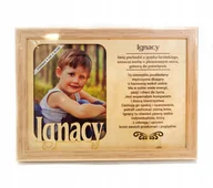 Ramki na zdjęcia - Ramka na zdjęcie IGNACY urodziny imieniny prezent - miniaturka - grafika 1