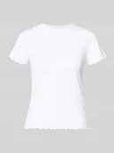 Koszulki i topy damskie - t-shirt o kroju slim fit z dodatkiem wiskozy model 'NICCA' - miniaturka - grafika 1