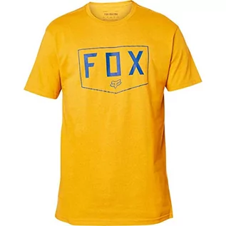 Koszulki męskie - Fox koszulka Shield Ss Premium Tee Mustard 440) rozmiar L - grafika 1