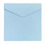 Koperty - KOPERTA OZDOBNA 160x160mm NIEBIESKI SATYNOWANY GŁADKI 130g 10szt. - miniaturka - grafika 1