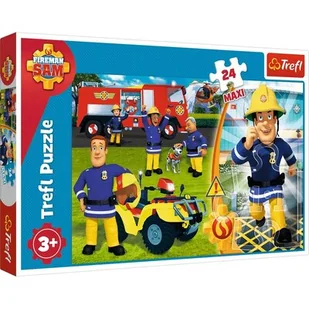 Trefl Puzzle 24 maxi Dzielny strażak Sam - Puzzle - miniaturka - grafika 1