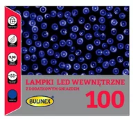 Oświetlenie świąteczne - Bulinex Lampki LED wewnętrzne 100L z dodatkowym gniazdem, niebieskie, 9.9m, (20- - miniaturka - grafika 1