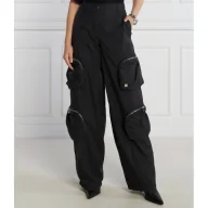 Spodnie damskie - HUGO Spodnie cargo Harameri-1 | Loose fit - miniaturka - grafika 1