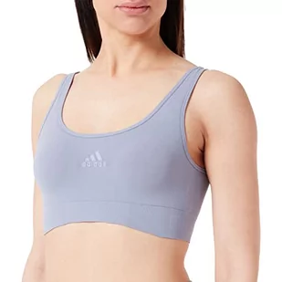 Adidas Sports Underwear damski biustonosz typu stanik, szary/niebieski, XL - Biustonosze - miniaturka - grafika 1
