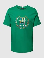 Koszulki męskie - T-shirt o kroju regular fit z wyhaftowanym logo - miniaturka - grafika 1