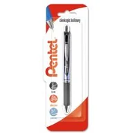Przybory szkolne - Cienkopis kulkowy 0,5 mm EnerGel BLN75 czarny 1 szt. - miniaturka - grafika 1