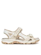 Sandały damskie - Rieker Sandały CEO-68866-62 Beżowy - miniaturka - grafika 1