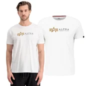 Odzież taktyczna i umundurowanie - Koszulka Alpha Industries Alpha Label T 118502 09 - Biała M - miniaturka - grafika 1