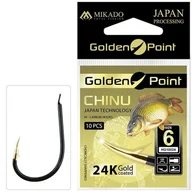 Inne akcesoria dla wędkarzy - MIKADO Haczyk Golden Point Chinu nr 10 Gb - miniaturka - grafika 1