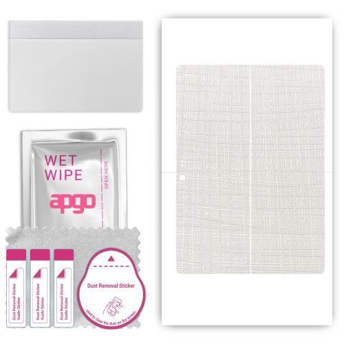 folia naklejka skórka strukturalna na TYŁ do Microsoft Surface Go Go 2 Go3 - Tkanina Biała - apgo SKINS