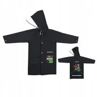 Płaszcze damskie - Płaszcz przeciwdeszczowy kurtka dla dzieci czarny GAME Kite - miniaturka - grafika 1