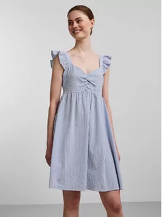 Sukienki - Pieces Sukienka letnia Serra 17126221 Niebieski Regular Fit - grafika 1