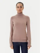 Swetry damskie - Guess Golf W2BR53 Z2V62 Brązowy Regular Fit - miniaturka - grafika 1