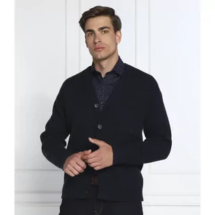 BOSS ORANGE Wełniany kardigan Kouzzle | Regular Fit - Swetry męskie - miniaturka - grafika 1