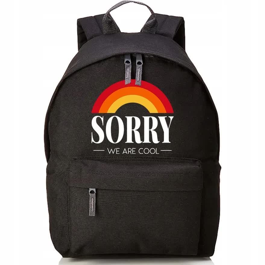 PLECAK Szkolny do SZKOŁY Sorry We are COOL Wzory