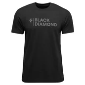 Koszulki sportowe męskie - Koszulka męska Black Diamond M Mini Stacked Ss Tee Rozmiar: L / Kolor: czarny - miniaturka - grafika 1