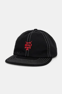 Quiksilver czapka z daszkiem Mercury Cap kolor czarny z nadrukiem AQYHA05461 - Czapki męskie - miniaturka - grafika 1