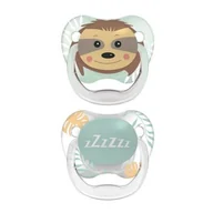 Smoczki uspokajające - Dr Brown's PreVent Smoczek ortodontyczny Zwierzęta, różowy/fioletowy, 6-18m, 2szt. - miniaturka - grafika 1