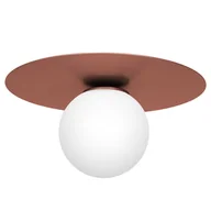 Lampy sufitowe - Luminex Flat 3310 plafon lampa sufitowa 1x60W E14 mosiądz - miniaturka - grafika 1