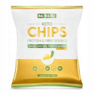 BeKeto Keto Chipsy – Ser Szwajcarski & Francuska Cebulka 30g - Chipsy - miniaturka - grafika 1