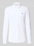 Koszule męskie - Koszula casualowa o kroju slim fit z fakturą - miniaturka - grafika 1