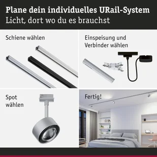 Paulmann URail Aldan spot LED, chrom matowy, metal, CCT - Akcesoria do oświetlenia - miniaturka - grafika 2