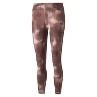 Spodnie sportowe damskie - Legginsy damskie Puma  Studio Your Move AOP Tight Rose Quartz L - miniaturka - grafika 1