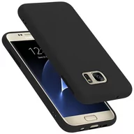 Etui i futerały do telefonów - Pokrowiec Do Samsung Galaxy S7 Etui w LIQUID CZARNY TPU Silikon Case Cover Obudowa Ochronny Cadorabo - miniaturka - grafika 1