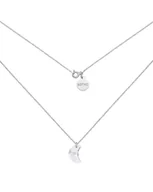 Naszyjniki - Srebrny naszyjnik z księżycem SWAROVSKI® CRYSTAL - miniaturka - grafika 1