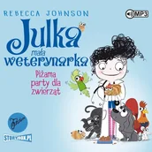 Audiobooki dla dzieci i młodzieży - Rebecca Johnson Piżama party dla zwierząt. Julka mała weterynarka. Tom 1 (CD mp3) - miniaturka - grafika 1