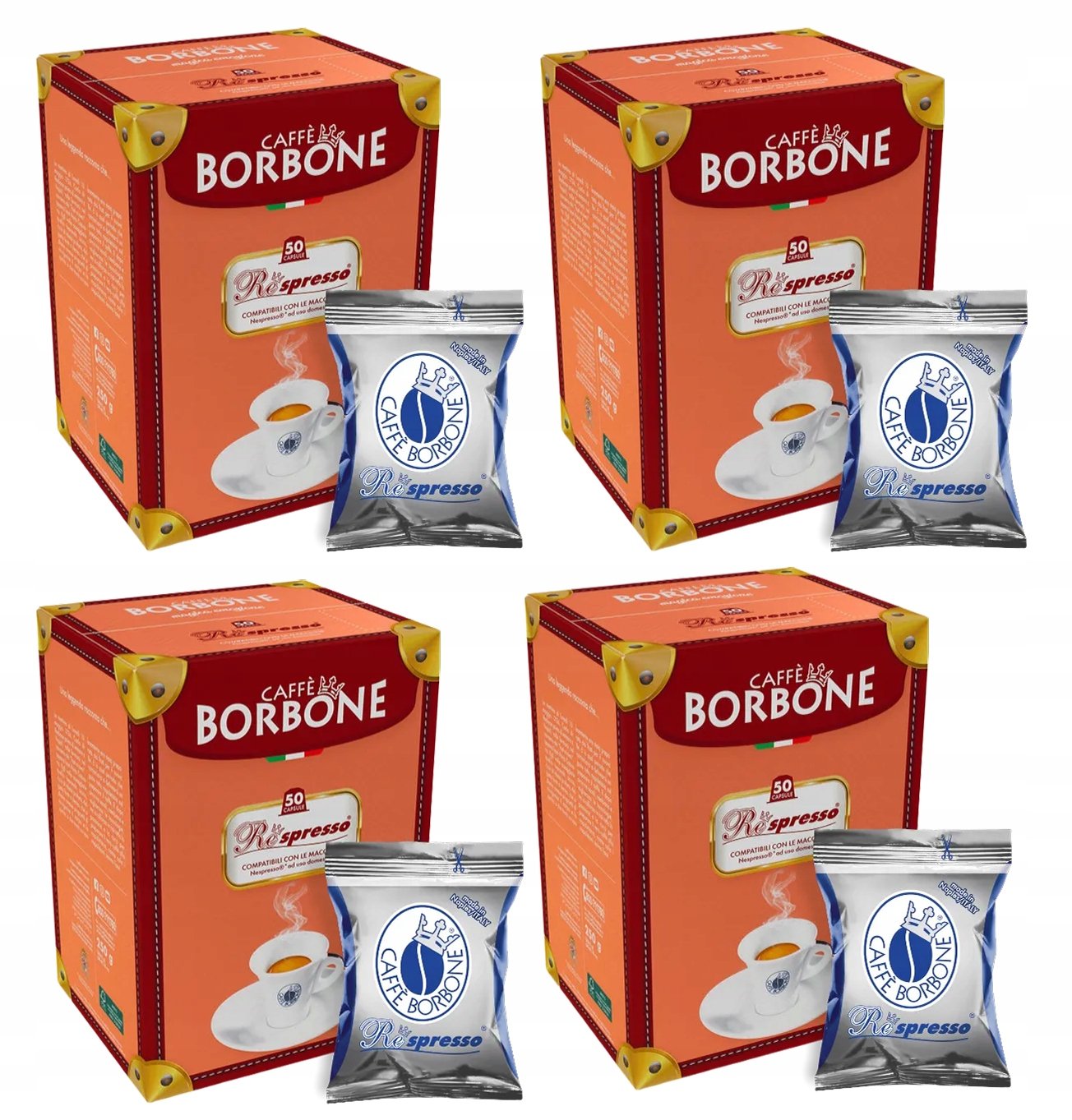 Kapsułki do Nespresso Borbone Respresso Blue Blend 4 x 50 (200szt)