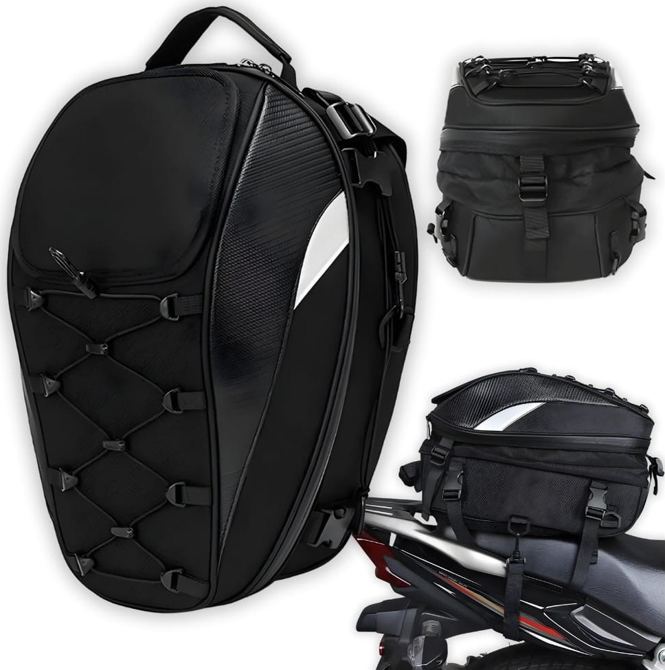 Basil Plecak usztywniany na motor pokrowiec wodoodporny, paski do mocowania, paski do plecaka