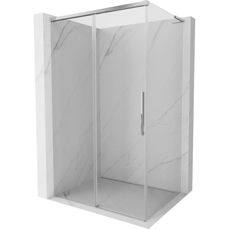 Mexen Rox L kabina prysznicowa rozsuwana 100 x 95 cm, transparent, chrom - 8C2L-100-095-01-00