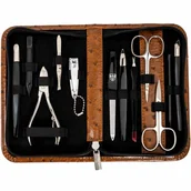 Pozostałe urządzenia kosmetyczne - Kellermann 5705 zestaw do manicure, wzór skóry strusia - miniaturka - grafika 1