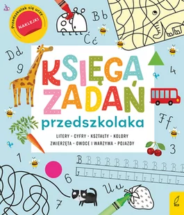 Księga zadań przedszkolaka - Kolorowanki, wyklejanki - miniaturka - grafika 1