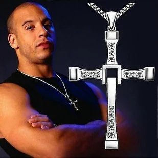 Gorący film Fast And Furious Pendant Męski naszyjnik Wisiorek - Naszyjniki męskie - miniaturka - grafika 1