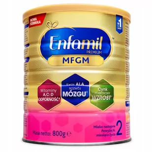 Enfamil Premium MFGM 2 Mleko następne powyżej 6 miesiąca życia 800 g - Mleko modyfikowane - miniaturka - grafika 1