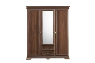 Szafa ubraniowa IMPERIO orzech / 158x193x62 / płyta wiórowa/listwy MDF - Szafy - miniaturka - grafika 1