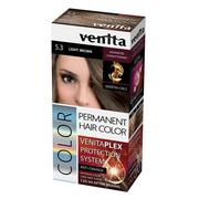 Farby do włosów i szampony koloryzujące - Venita VenitaPlex 5.3 Jasny Brąz system ochrony włosów VEN FAR-24 - miniaturka - grafika 1