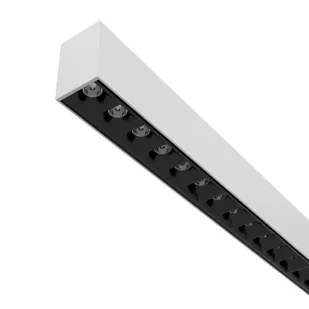 LI-EX Lampa wisząca biurowa LED Remote 250cm biała Office, możliwość ściemniania, biały / opal, biuro, aluminium - Lampy sufitowe - miniaturka - grafika 2